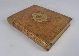 Livre : Bruyard commis de Trudaine - Histoire de ce qui a été décidé pour  le bien du commerce pendant la guerre - 1751 manuscrit et imprimé maroquin  brun et tranches dorées...