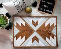 Hey I Found This Really Awesome Etsy Listing At Https Www Etsy Com Uk Listing 602296533 Boho Boho Arttribal Wood Wood Artwork Wood Wall Art Hanging Wall Art