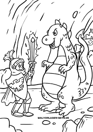 Malvorlage Ritter Und Drache Kostenlose Ausmalbilder