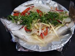 Ikan siakap lemon lada sulah garam serai bawang cili halia. Resepi Ikan Siakap Stim Limau Dari Tukang Masak Restoran Thai