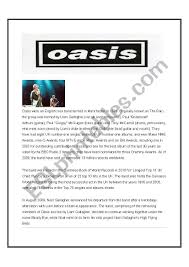 Oasis Esl Worksheet By Gazj60