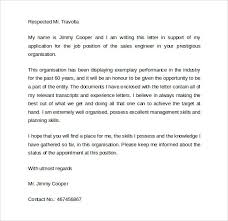 Free 8 Sales Cover Letters In Pdf Ms Word