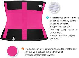 If for any reason the tag isn't at the top of the waist trainer, you can lay the waist trainer flat, the widest part of the waist trainer will be the bottom side. Body Shaper Belt For An Hourglass Shaper Shaperx Womens Waist Trainer Belt Exercise Fitness Sports Outdoors Urbytus Com