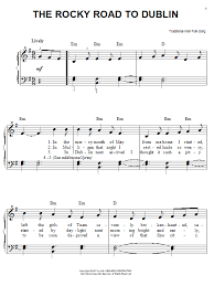 Now available in sheet music form for the first time, the massive hit of 1980 written by liam reilly and performed by the irish group 'bagatelle'. Irish Folksong The Rocky Road To Dublin Sheet Music Download Printable Pdf Folk Music Score For Piano Vocal Guitar Right Hand Melody 56783