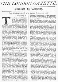 Click here to read today's newspapers from london and from all over england. The London Gazette September 1666 History In Numbers
