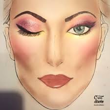 💡 Reto Creativo: Face Chart 👩‍🦰 Larissa Anai Ventura de MasterD ⌨️  Máster en peluquería, maquillaje y estética