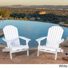 Shop Hanlee Outdoor Folding Wood Adirondack Chair Set Of 2 By Christopher Knight Home On In 2020 Wood Adirondack Chairs Folding Adirondack Chairs Adirondack Chair