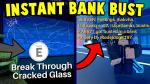 It is also one of the hardest bank vaults to rob. Brand New Op Instant Bank Robbery Bust Glitch In Jailbreak How To Instantly Bust In Seconds Iphone Wired
