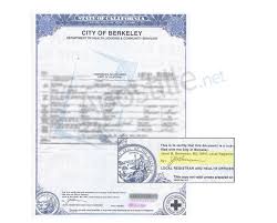 City Of Berkeley Certificate Of Live Birth Signed By Janet M Berreman Local Registrar And Health Officer Birth Sign California State Social Security Card