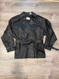 Vintage Spiegel women black Leather jacket 90s size XL, Great Condition |  eBay