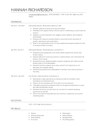Dishwasher Busser Resume Examples And Tips Zippia