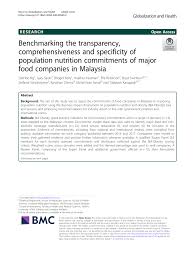Bon food industries sdn bhd. Pdf Benchmarking The Transparency Comprehensiveness And Specificity Of Population Nutrition Commitments Of Major Food Companies In Malaysia