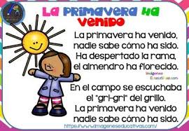 Poesias Infantiles De La Primavera Poesias Infantiles Poemas De Primavera Para Ninos Poesia Para Ninos