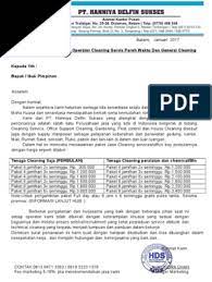 Contoh surat penawaran mobil ke perusahaan. Penawaran Jasa Cleaning Servis Da Ob