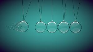 Minimalism Blue Background Glass Ball Ropes Broken Sphere Isaac Newton Physics Hd Wallpapers Desktop And Mobile Images Photos