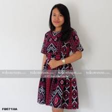Cara memakai bahan kain sarung tenun tangan motif sadum. Jual Flare Dress Tenun Toraja Fd071ah Tokotenun Com