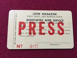 Obtain a press pass by becoming a member of an organization that covers different events and would require press passes to get reporters or photographers in. Look Magazine Press Pass Magazine Vintage New York Ny 1967 Super Rare Orginal Ebay