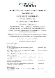 THÈSE PRÉSENTÉE POUR OBTENIR LE GRADE DE DOCTEURE DE LUNIVERSITÉ DE  BORDEAUX