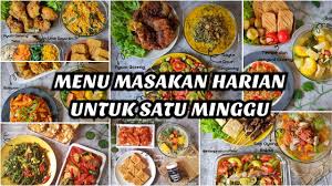 Maybe you would like to learn more about one of these? Menu Masakan Sehari Hari Untuk Seminggu Masak Satu Minggu Ide Menu Satu Minggu Bikin Hemat Youtube