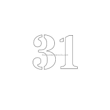 Large printable letter templates to print and cut out online. 3 Inch Numbers Archives Freenumberstencils Com