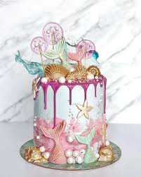 Emma R Sto Instagram Student S Work Magical Est Of The Mermaids By Kal Mermaid Birthday Cakes Celebration Cakes Birthday Cake Kids