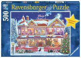 Find many great new & used options and get the best deals for christmas presents ravensburger 500 piece jigsaw puzzle complete rocking horse at the best online prices at ebay! The Christmas House Ravensburger 500 Piece Puzzle