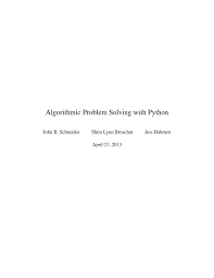 Edit or delete it, then start blogging! Algorithmic Problem Solving With Python By Andgar22 Issuu