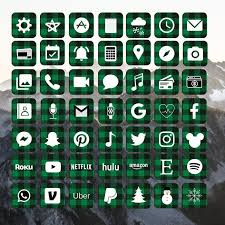 Buffalo Plaid Christmas Green Iphone Ios App Icons Pack Ios 14 App Icon Pack Aesthetic Home Screen Ios 14 Widget Photos Widgetsmith In 2021 App Icon Ios App Icon Iphone App Design