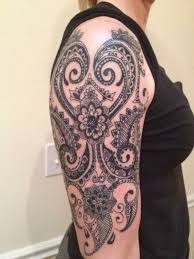 Flowers are usually a large part of a lace design. Arm Vintage Lace Lace Shoulder Tattoo Novocom Top