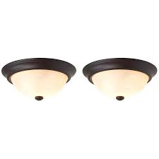 Compare products, read reviews & get the best deals! Project Source 13 In Bronze Flush Mount Light In The Flush Mount Lighting Department At Lowes Com
