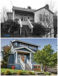 Bungalow West Second Floor Addition To A Bungalow Exterior Before After Craftsman House Attic Remodel Attic Renovation