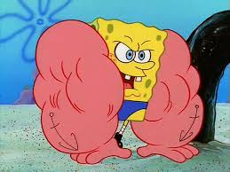 Like in the past beach episode, larry and spongebob engage in a friendly weight lifting competition with spongebob using mundane objects as weights. Yarn Musclebob Buffpants Spongebob Squarepants S01e11 Popular Video Clips ç´—