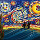 Starry Night Star Gazing - Paint and Sip