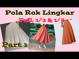Rok dari pola dasar rok dari pola dasar merupakan model rok yang diciptakan tanpa lipit atau kerut seperti halnya pola dasar pada… Tutorial Pola Rok Lingkar Youtube