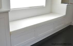 Black And White Bench Seat Cushion How To Make A Bench Seat Cushion With Box Corners Storage Bench Seating Window Seat Cushions Custom Bench Seating