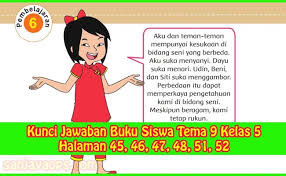 Kunci Balasan Buku Siswa Tema 9 Kelas 5 Halaman 59 60 63 65 Cute766