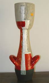 Gilbert Valentin Huge 1950s Vase By Gilbert Valentin Les Archanges Vallauris Image Porcelain Art Mid Century Ceramics Pottery Techniques