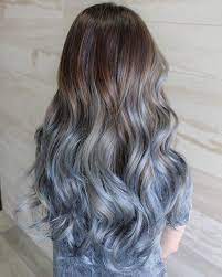 Brown To Pastel Blue Ombre Hair Hair Styles Hair Color Pastel Blue Ombre Hair