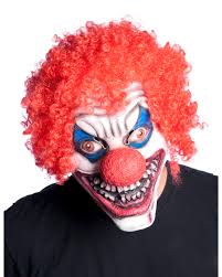 Morbid Enterprises Adults Circus Creepy Scary Goofy Clown Overhead Latex Mask Costume Accessory Walmart Com