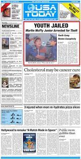 Usa Today Recreates Back To The Future Part Ii Front Page Back To The Future Back To The Future Party The Future Movie
