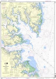Noaa Chart 12238 Chesapeake Bay Mobjack Bay And York River Entrance