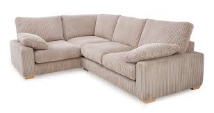 Shown here as a left arm facing corner sofa also available as right arm facing; Cord Corner Sofa