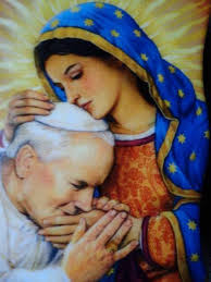 ST. John Paul II , with Mary whom he loved so much!