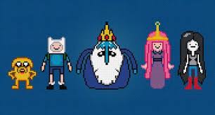 Adventure Time With Finn Jake Characters By Pixelpowerdesign 5 00 Cross Stitch Cross Stitch Patterns Adventure Time Crafts