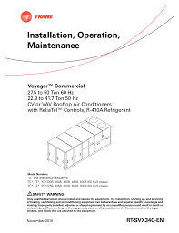 Trane commercial has two families of controls electromechanical and reliatel™ communicating. 30 Trane Voyager Wiring Diagram Free Wiring Diagram Source