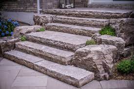For the overview of the set, see leystone armor. Natural Stone Stairs And Armour Stone Contemporary Patio Toronto By Horvath Design Build Landscapes Houzz