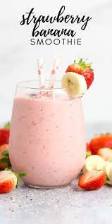 Strawberry Banana Smoothie Simply Made Recipes Recipe Strawberry Banana Smoothie Strawberry Banana Smoothie Recipes Strawberry