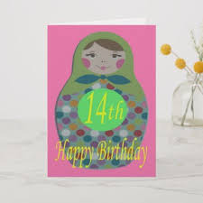 Birthday Card Happy Birthday Wishes In Russian Russian Doll Happy 14th Birthday Card Zazzle Com Happy 16th Birthday Happy 12th Birthday Birthday Greeting Cards