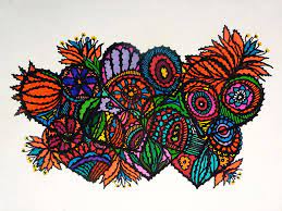You can use bright, contrasting colors for a particularly festive look (pic 2), or soft, related colors for a pretty, natural effect. Mexican Flowers Drawing By Ginnie Laroi