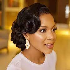 30 Stunning Wedding Hairstyles For Black Women Live Wed Black Wedding Hairstyles Black Brides Hairstyles Bride Hairstyles Updo